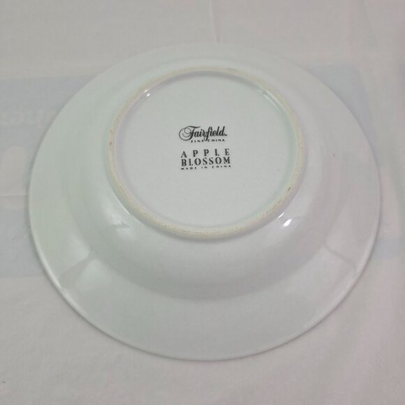 Fairfield Apple Blossom Floral Print 8" Fine China Soup Salad Bowls – Set of 4 - Picture 14 of 14